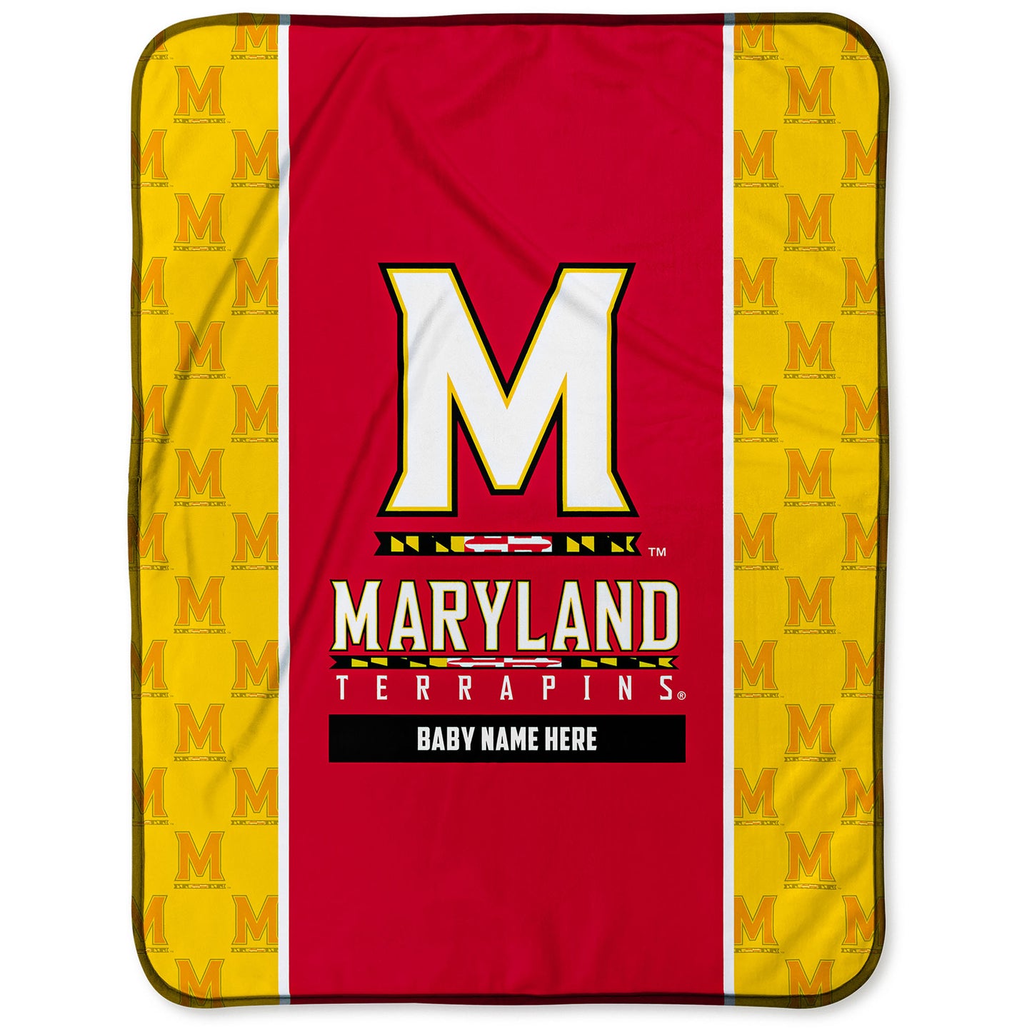 Chad & Jake Maryland Terrapins  30" x 40" Personalized Baby Blanket