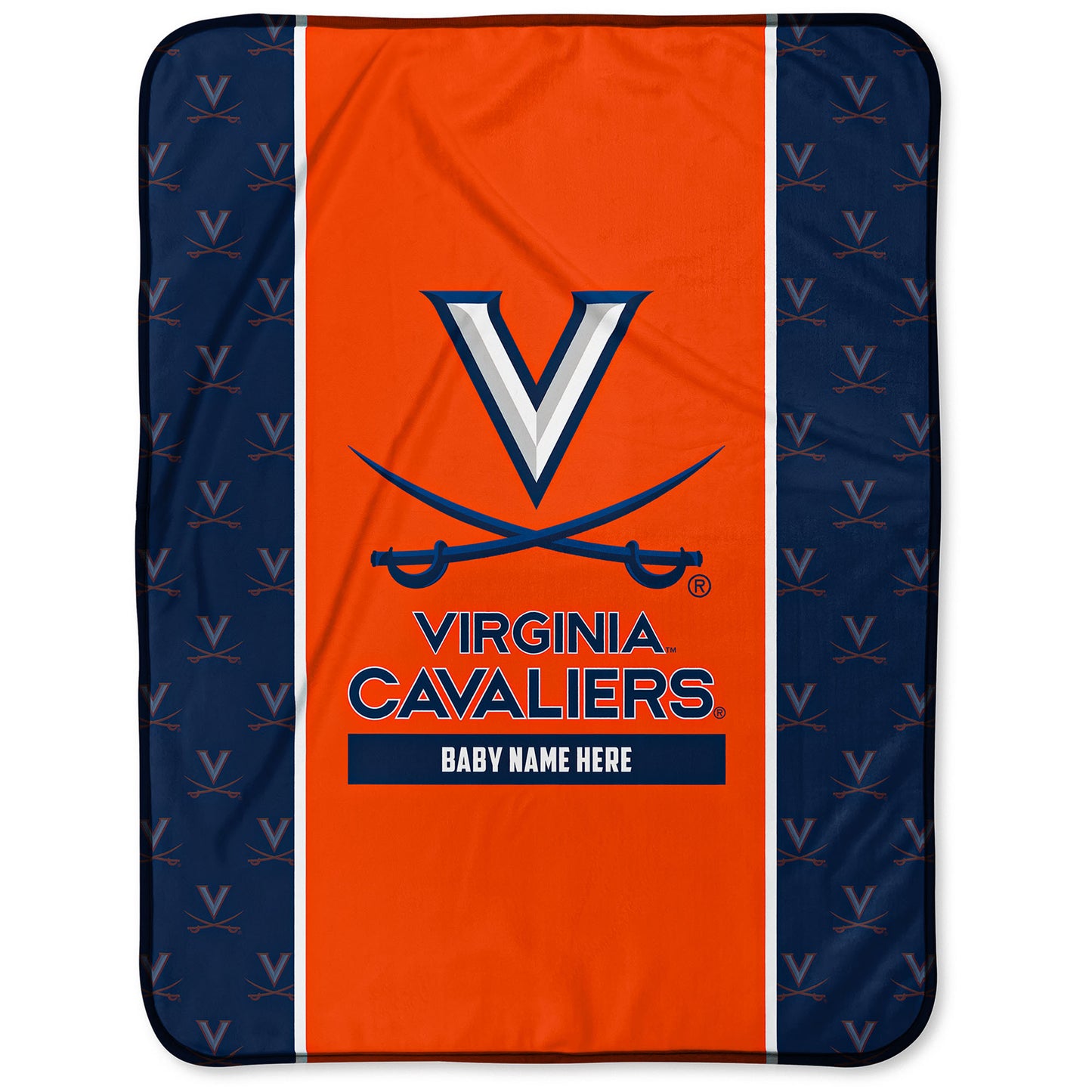 Chad & Jake Virginia Cavaliers  30" x 40" Personalized Baby Blanket