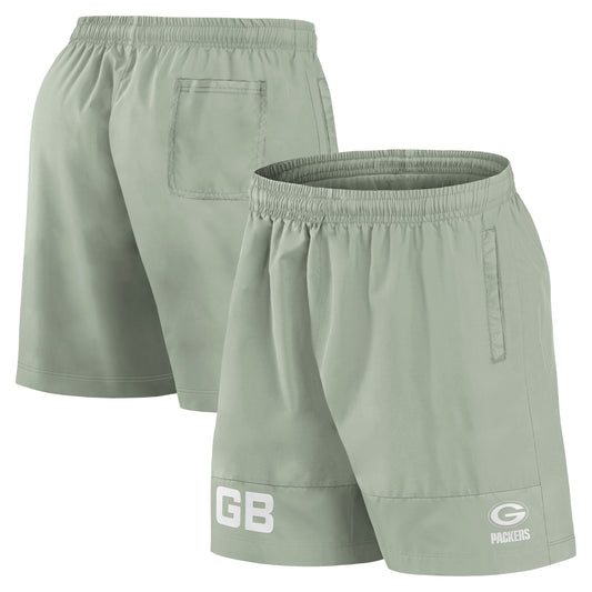 Men's Fanatics Light Green Green Bay Packers Elements Shorts