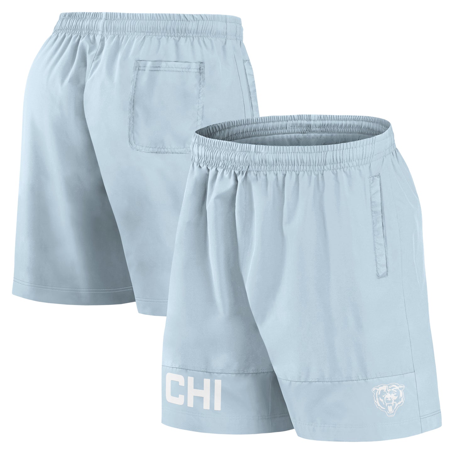 Men's Fanatics Light Blue Chicago Bears Elements Shorts