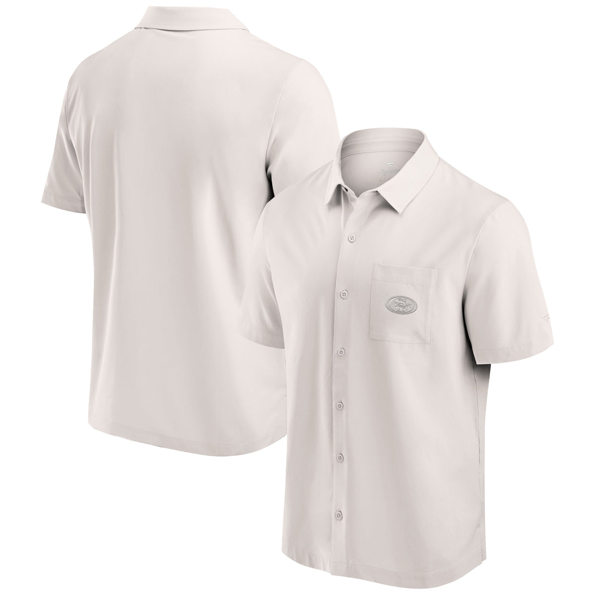 Men's Fanatics Cream San Francisco 49ers Front Office Button-Up Shirt