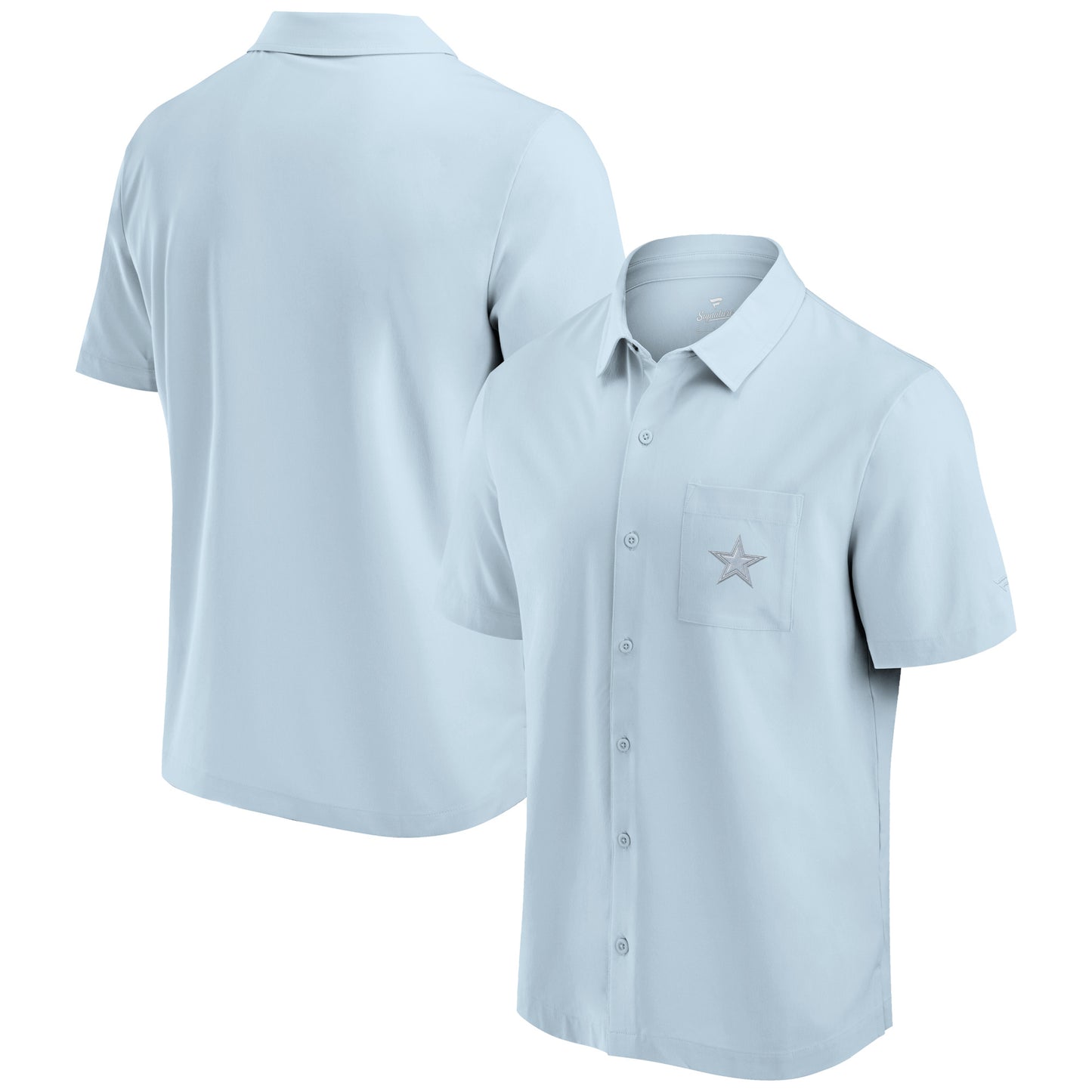 Men's Fanatics Light Blue Dallas Cowboys Front Office Button-Up Shirt