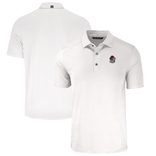 Men's Cutter & Buck White Georgia Bulldogs Big & Tall Forge Eco Stretch Recycled Polo