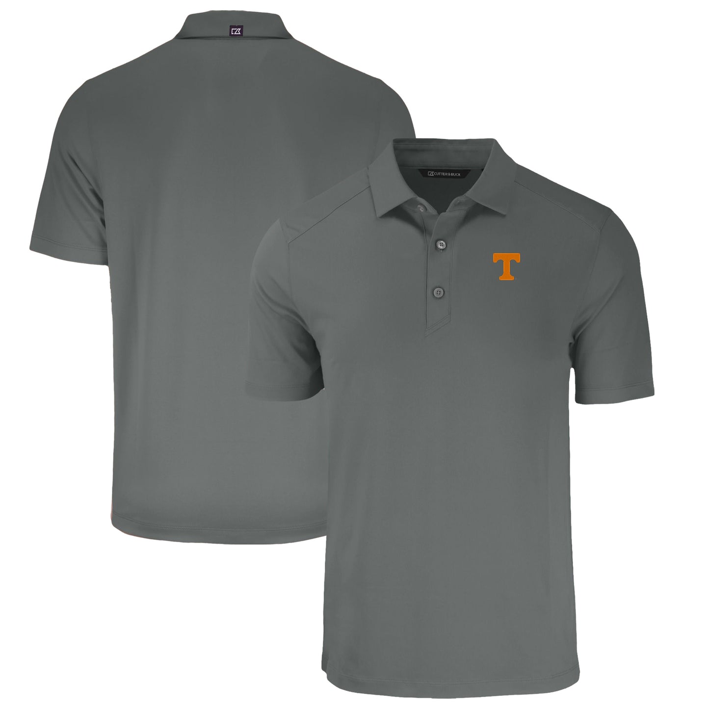 Men's Cutter & Buck Gray Tennessee Volunteers Big & Tall Forge Eco Stretch Recycled Polo