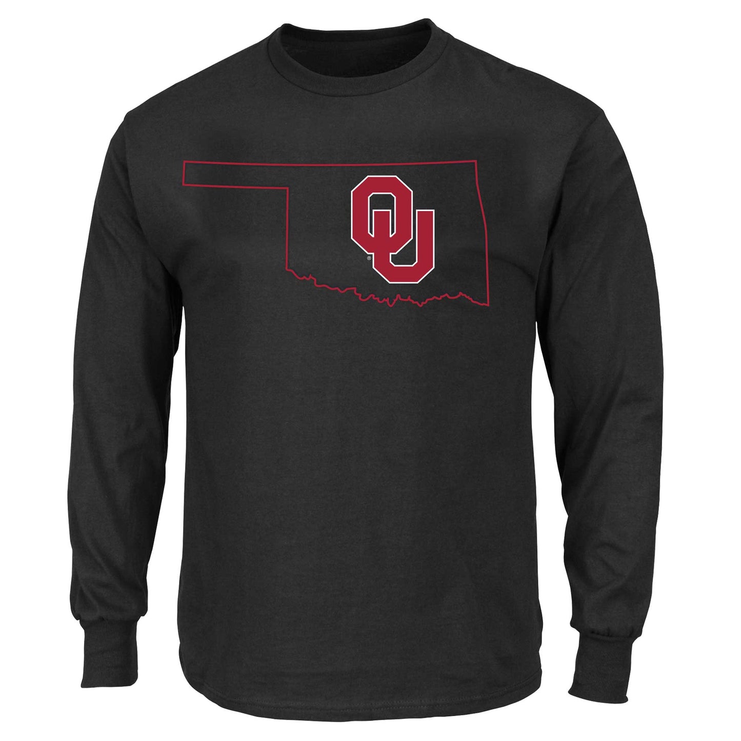 Men's Profile Black Oklahoma Sooners Big & Tall Pop Long Sleeve T-Shirt