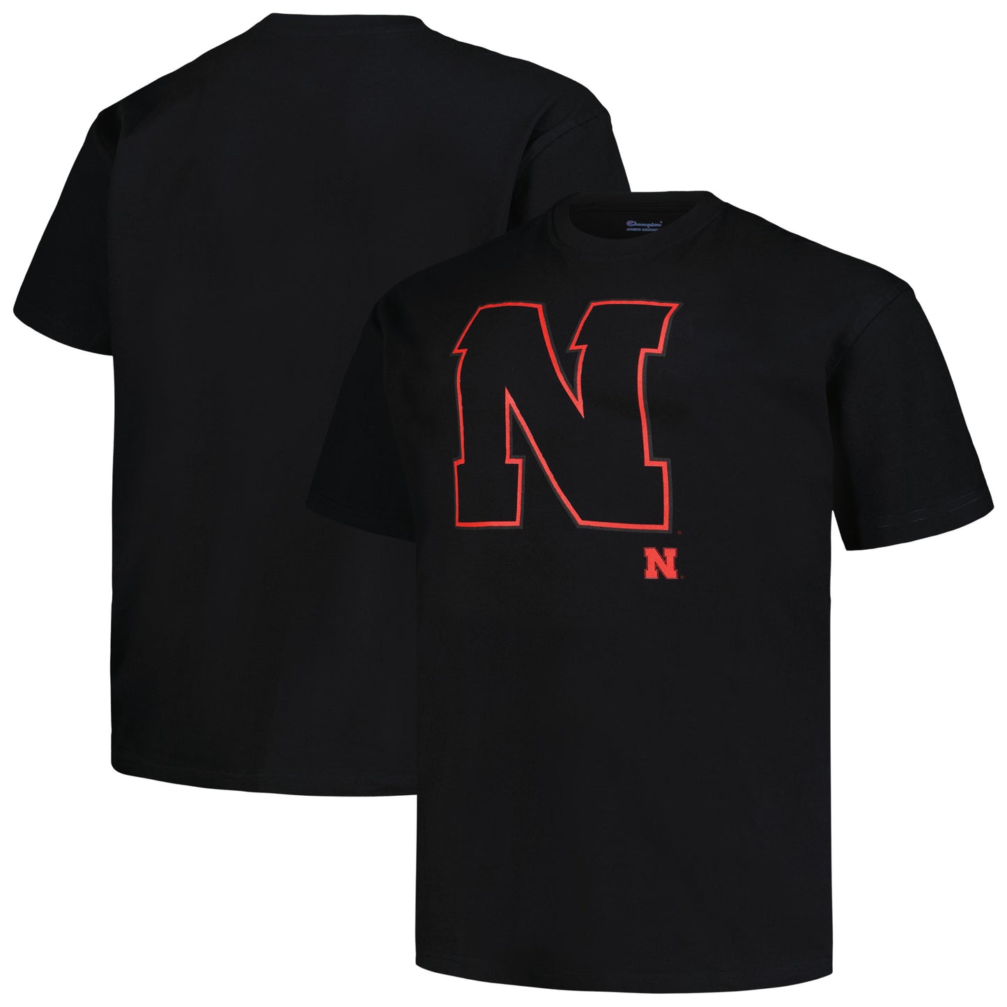 Men's Profile Black Nebraska Huskers Big & Tall Pop T-Shirt