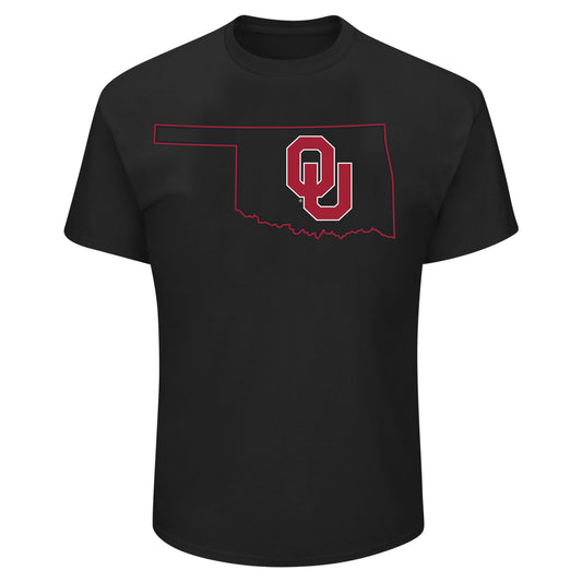 Men's Profile Black Oklahoma Sooners Big & Tall Pop T-Shirt