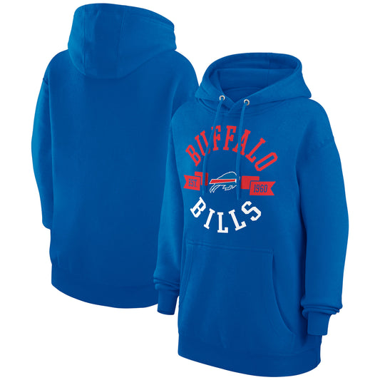 Women's G-III 4Her by Carl Banks Royal Buffalo Bills City Graphic Team Fleece Pullover Hoodie