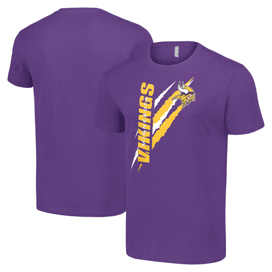 Men's Starter  Purple Minnesota Vikings Color Scratch T-Shirt