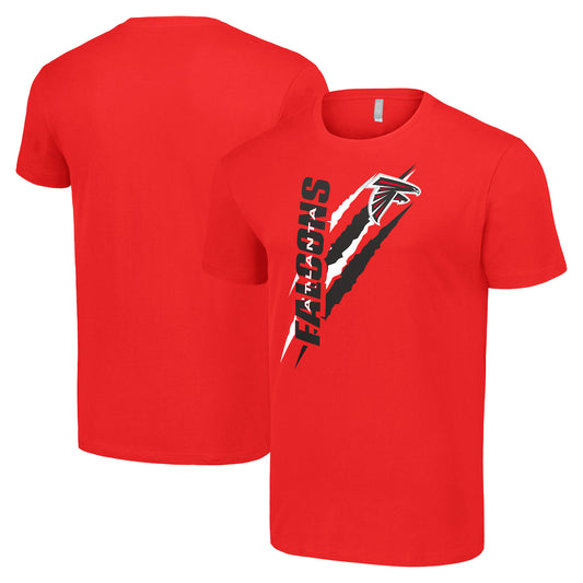 Men's Starter  Red Atlanta Falcons Color Scratch T-Shirt