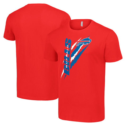 Men's Starter  Red Buffalo Bills Color Scratch T-Shirt