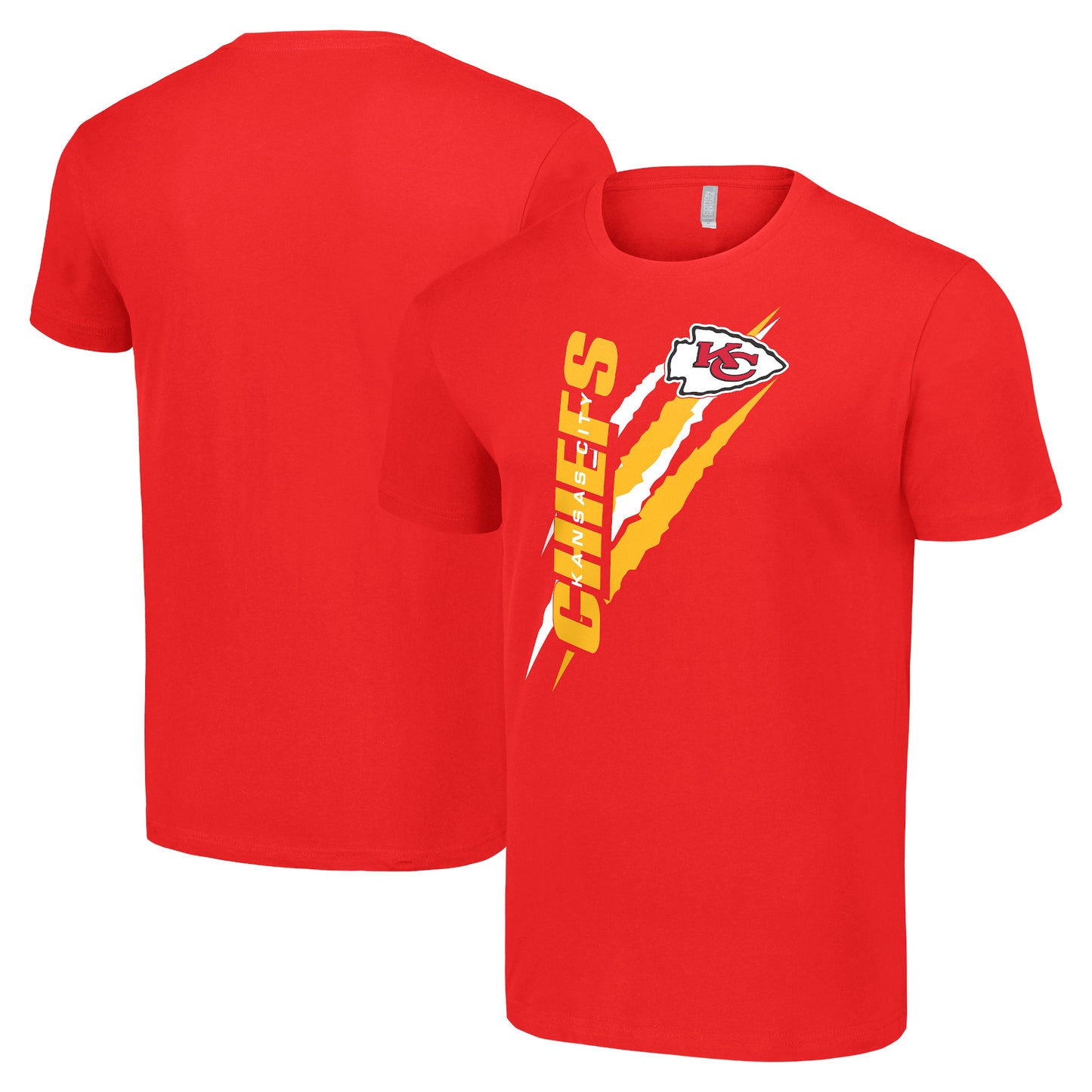 Men's Starter  Red Kansas City Chiefs Color Scratch T-Shirt