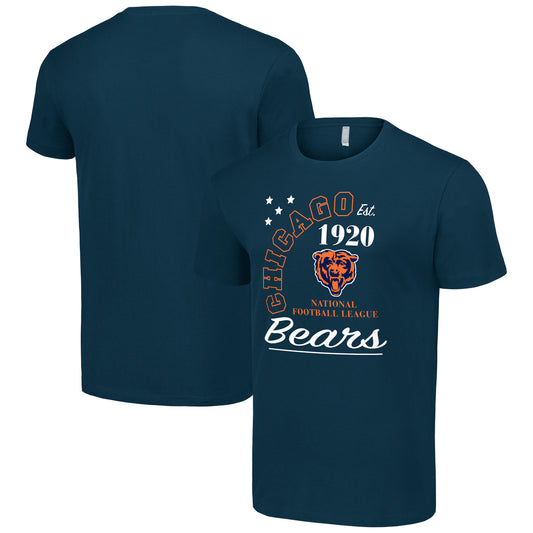 Men's Starter  Navy Chicago Bears City Arch Team T-Shirt