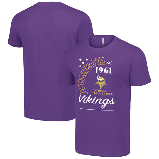 Men's Starter  Purple Minnesota Vikings City Arch Team T-Shirt