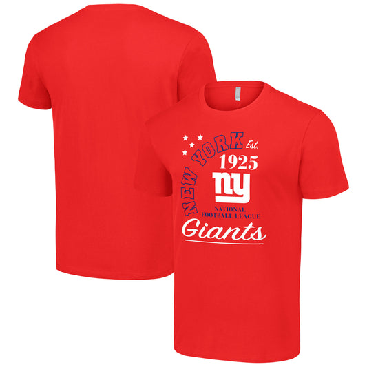 Men's Starter  Red New York Giants City Arch Team T-Shirt