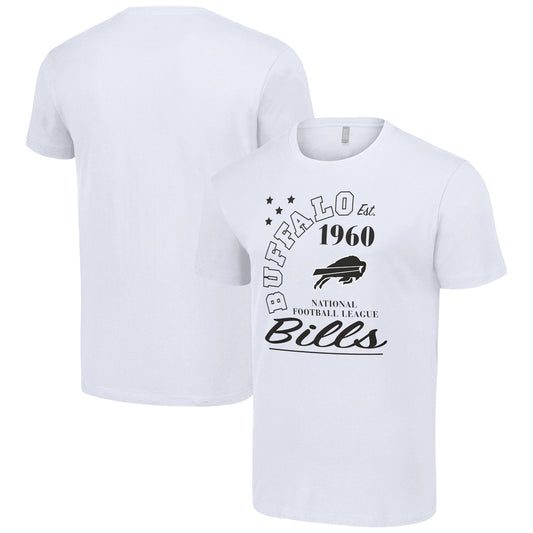 Men's Starter  White Buffalo Bills City Arch Team T-Shirt