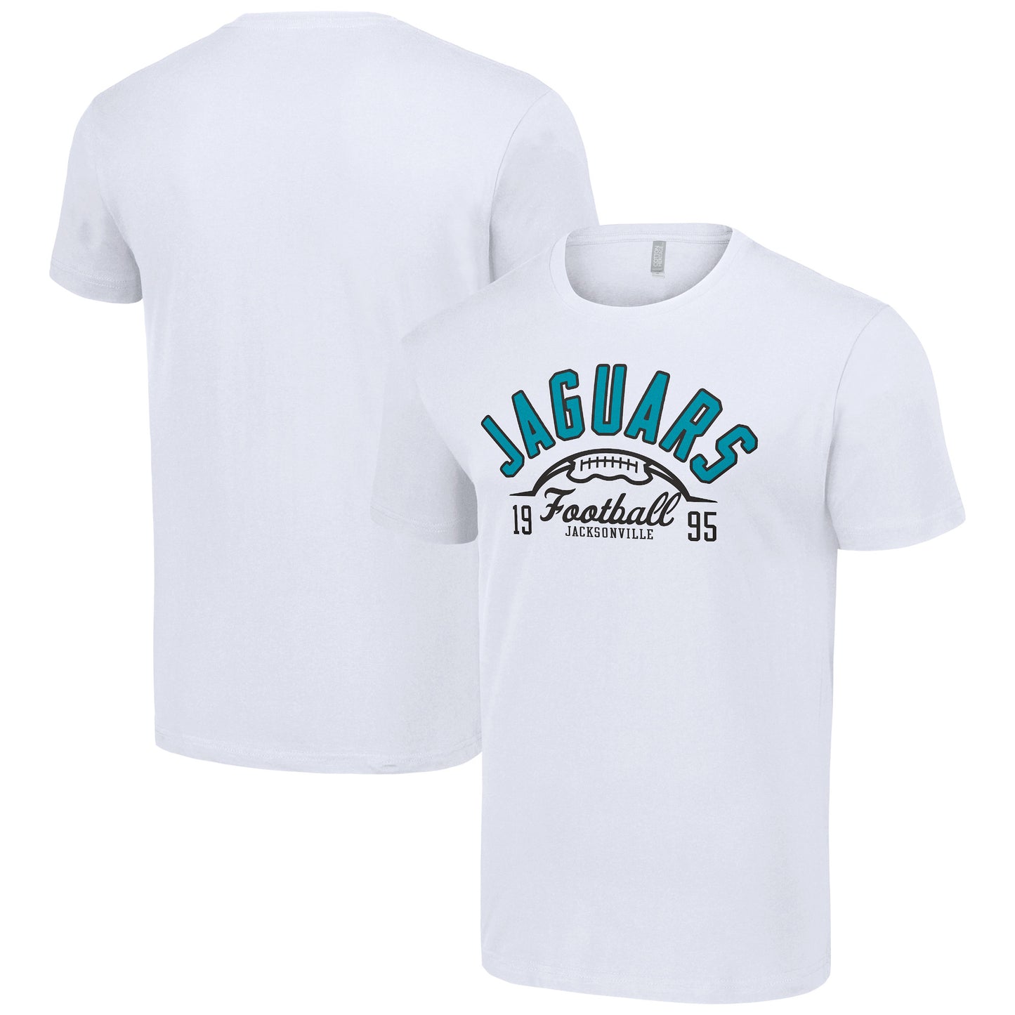 Men's Starter  White Jacksonville Jaguars Half Ball Team T-Shirt