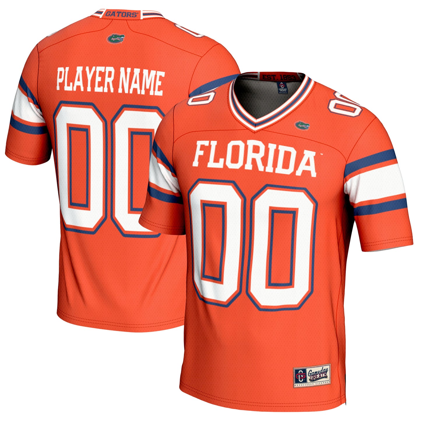 Men's GameDay Greats Orange Florida Gators NIL Pick-A-Player Football Jersey