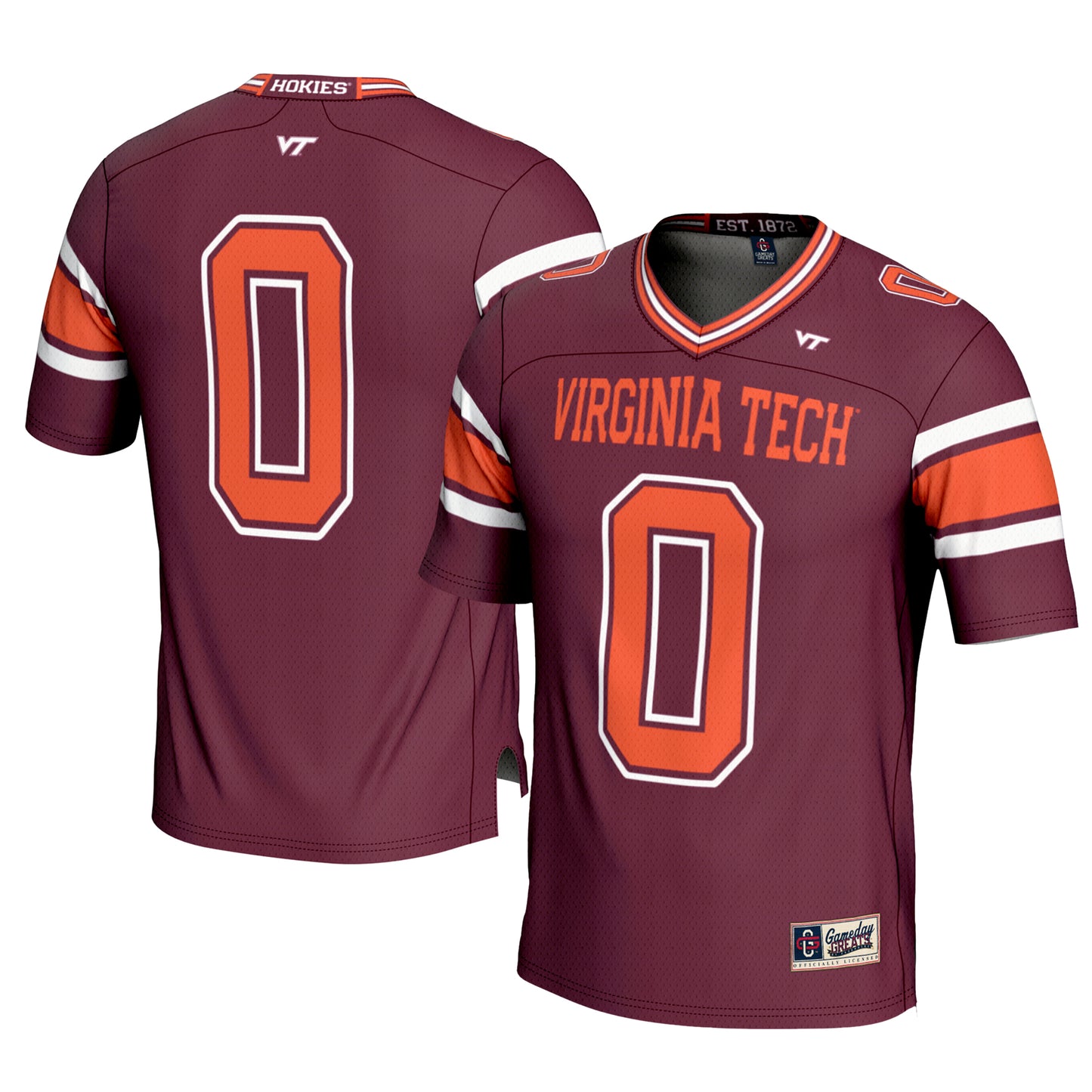 Youth GameDay Greats #0 Maroon Virginia Tech Hokies Football Jersey