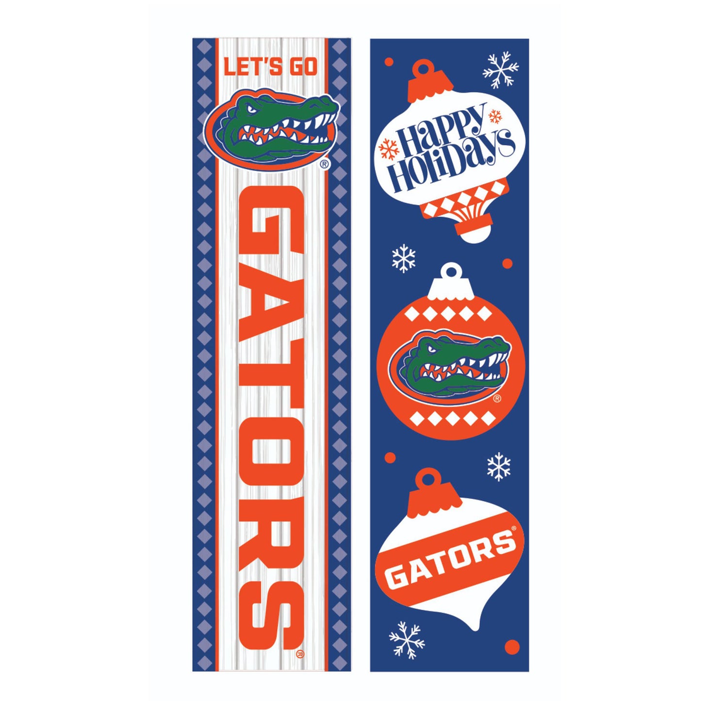 Florida Gators 47" Double Sided Christmas Leaner Fan Sign