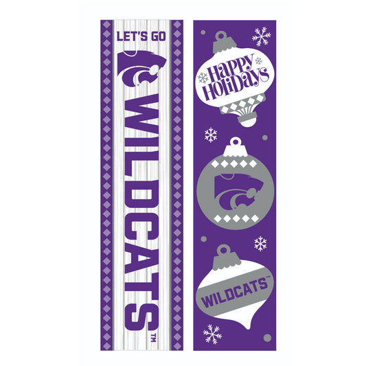 Kansas State Wildcats 47" Double Sided Christmas Leaner Fan Sign