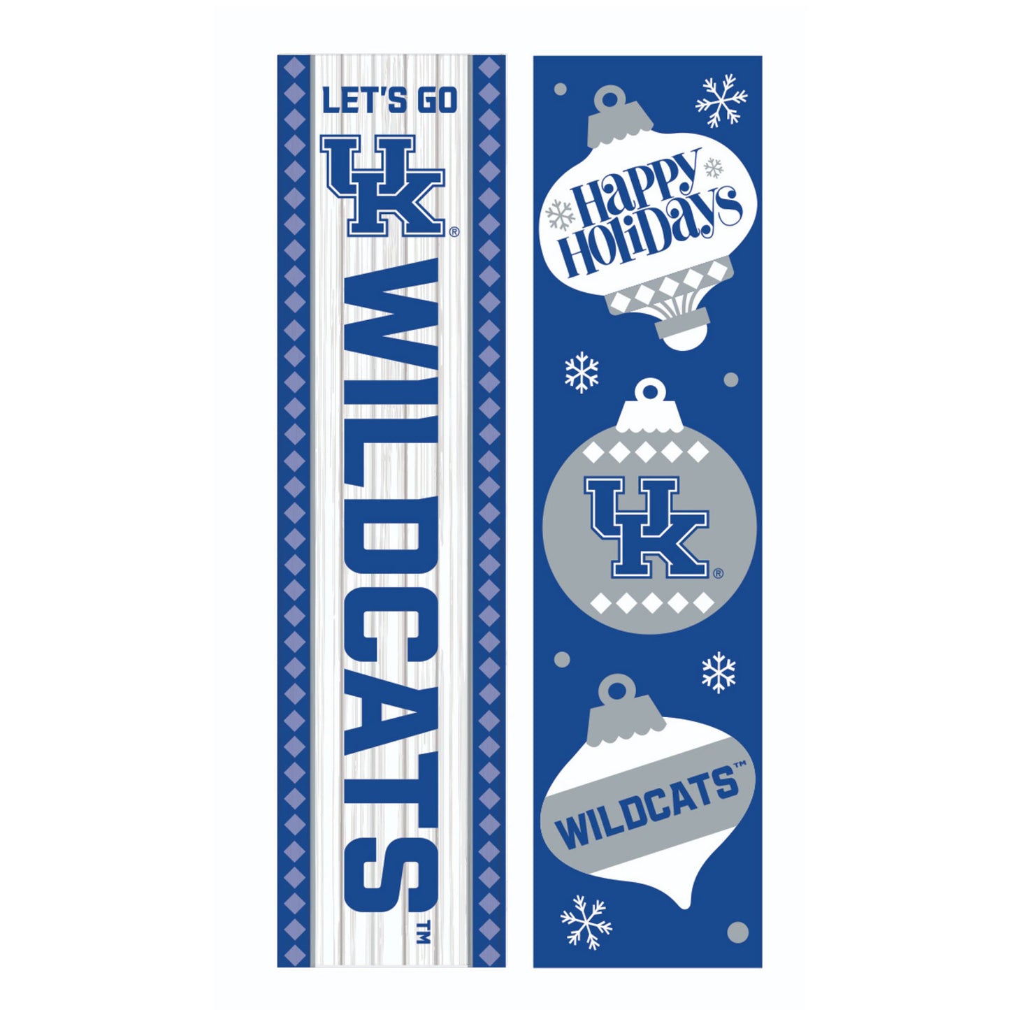 Kentucky Wildcats 47" Double Sided Christmas Leaner Fan Sign