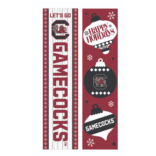 South Carolina Gamecocks 47" Double Sided Christmas Leaner Fan Sign