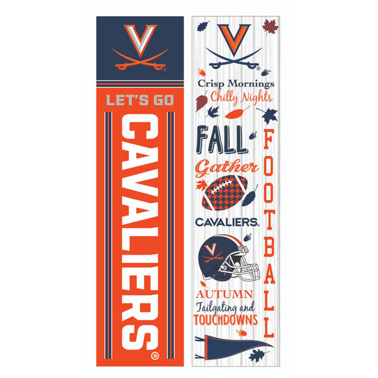 Virginia Cavaliers 47" Double Sided Fall Leaner Fan Sign