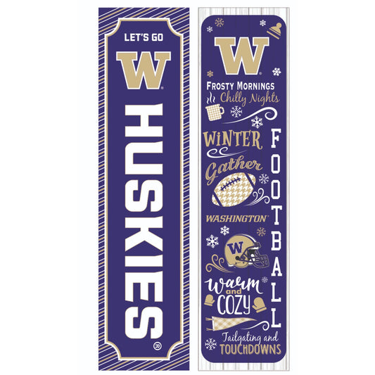 Washington Huskies 47" Double Sided Winter Leaner Fan Sign