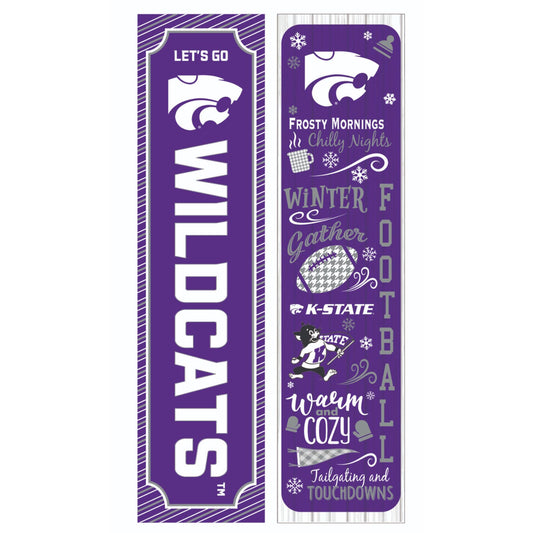 Kansas State Wildcats 47" Double Sided Winter Leaner Fan Sign