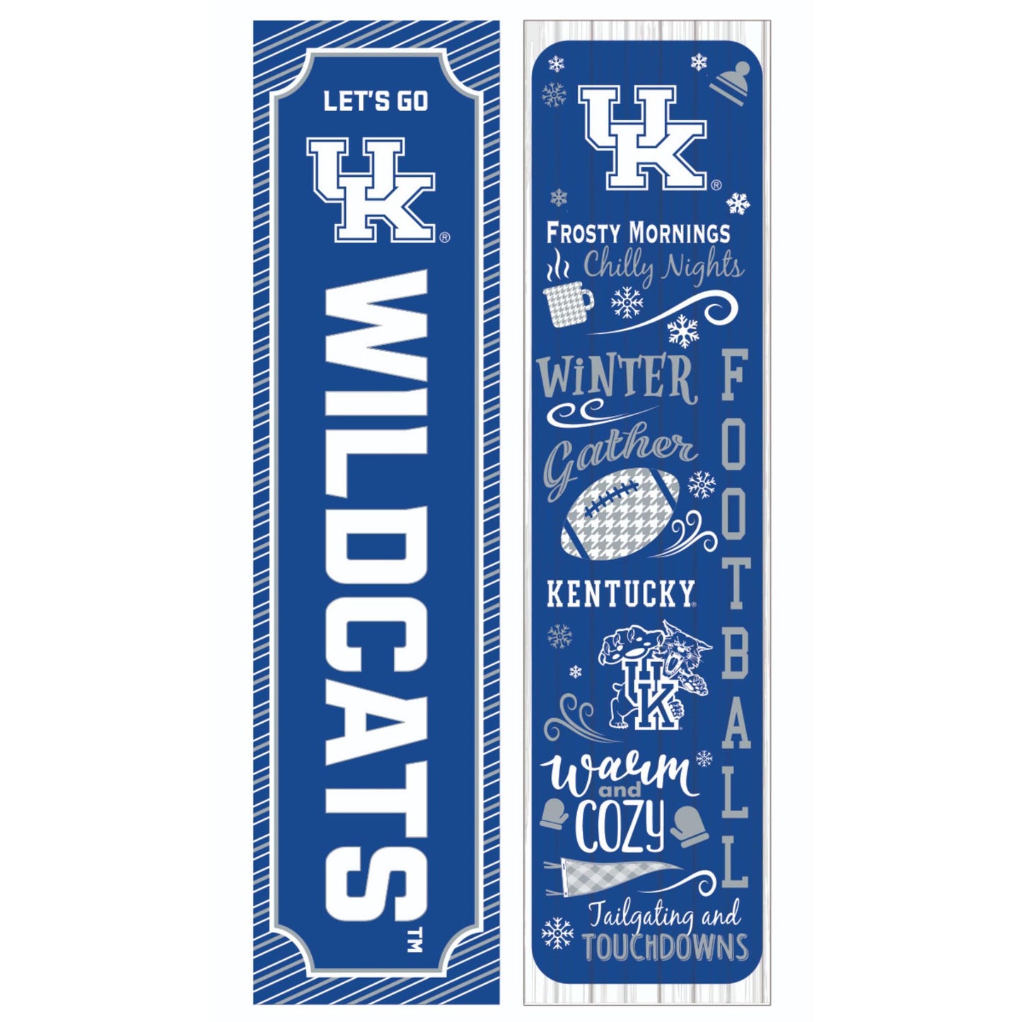 Kentucky Wildcats 47" Double Sided Winter Leaner Fan Sign