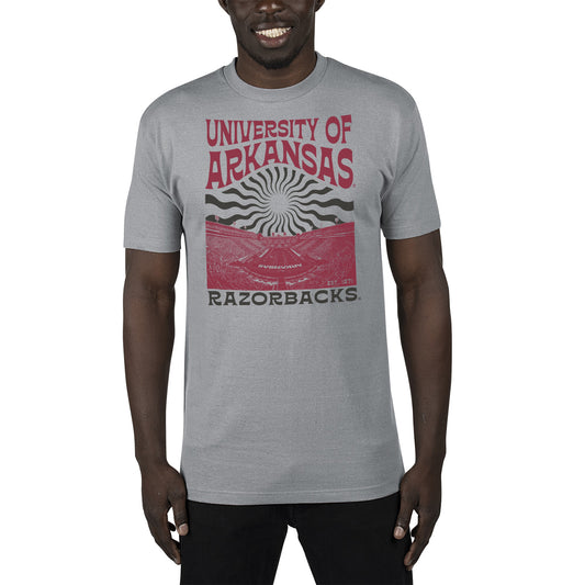 Men's Uscape Apparel Gray Arkansas Razorbacks Sustainable Renew T-Shirt