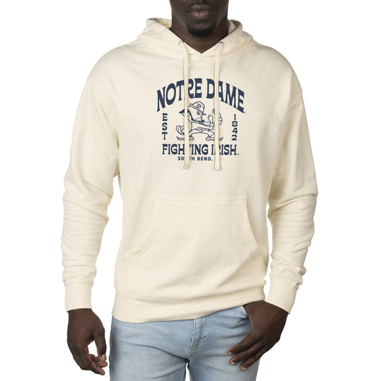 Men's Uscape Apparel Cream Notre Dame Fighting Irish Standard Pullover Hoodie