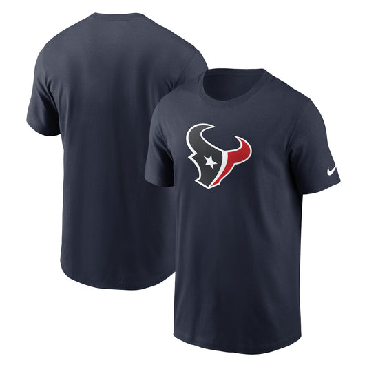 Men's Nike  Navy Houston Texans Fan Gear Primary Logo T-Shirt