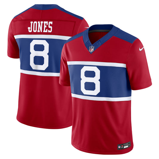 Men's Nike Daniel Jones Century Red New York Giants Alternate Vapor F.U.S.E. Limited Jersey