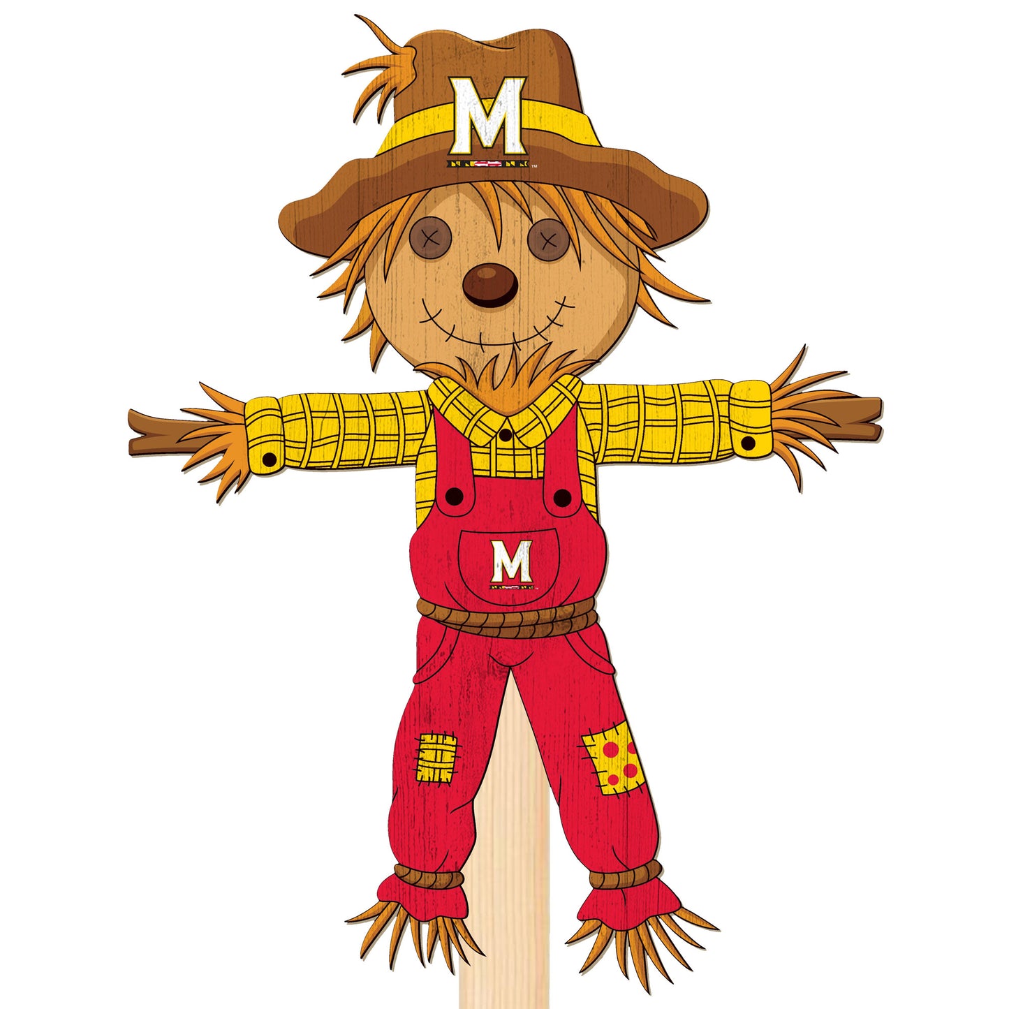 Maryland Terrapins 12" Scarecrow Yard Stake
