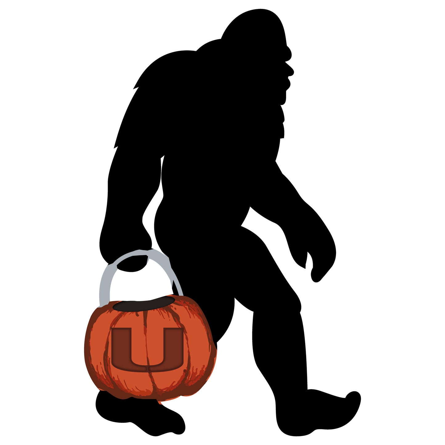 Miami Hurricanes 12" Bigfoot Halloween Yard Stake