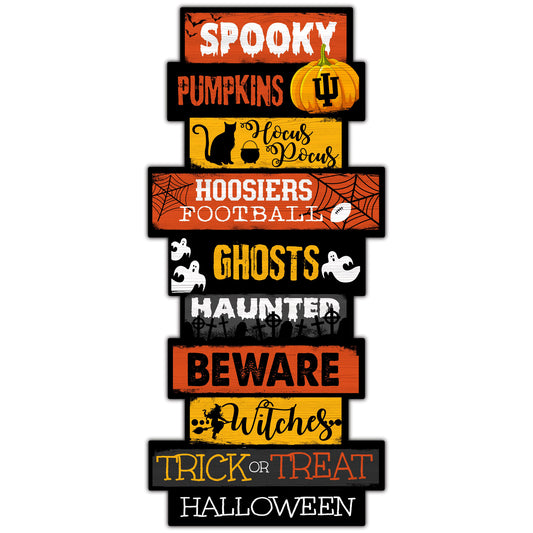 Indiana Hoosiers 24'' Halloween Celebration Stack Sign