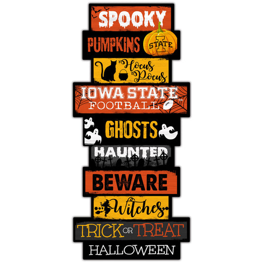 Iowa State Cyclones 24'' Halloween Celebration Stack Sign