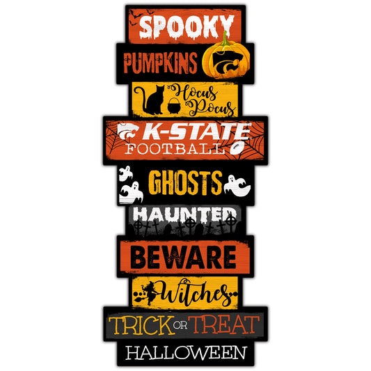 Kansas State Wildcats 24'' Halloween Celebration Stack Sign