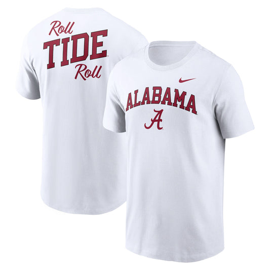 Men's Nike White Alabama Crimson Tide Blitz 2-Hit T-Shirt