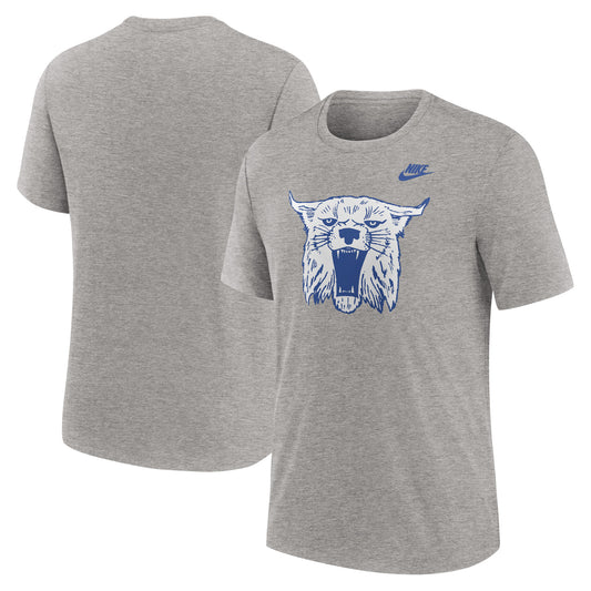 Men's Nike Heather Gray Kentucky Wildcats Blitz Evergreen Legacy Primary Tri-Blend T-Shirt