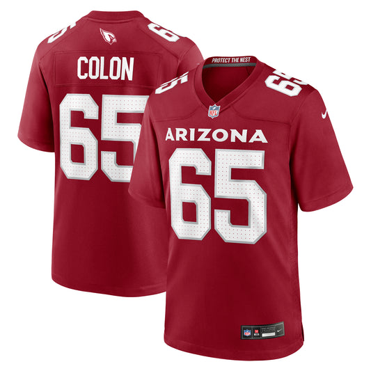 Men's Nike Trystan Colon  Cardinal Arizona Cardinals Team Game Jersey