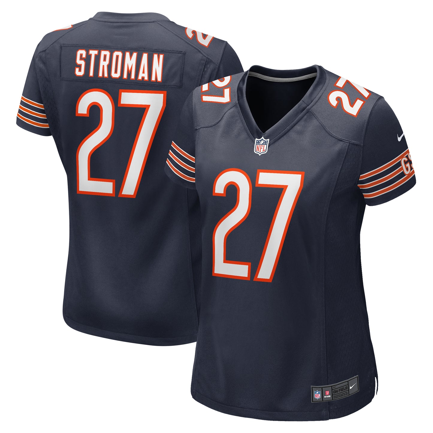 Women's Nike Greg Stroman  Navy Chicago Bears Team Game Jersey