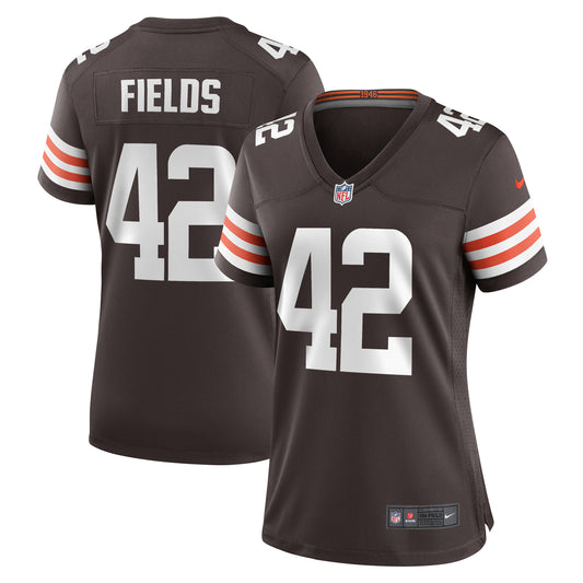 Women's Nike Tony Fields II  Brown Cleveland Browns Team Game Jersey