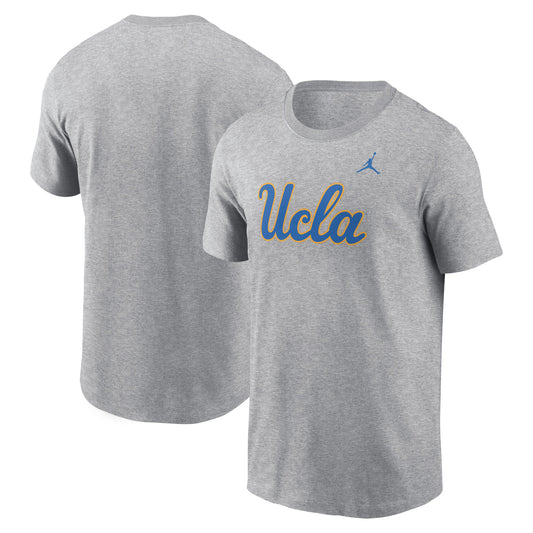 Men's Jordan Brand Heather Gray UCLA Bruins Primetime Evergreen Logo T-Shirt