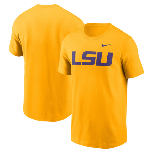 Men's Nike Gold LSU Tigers Primetime Evergreen Logo T-Shirt