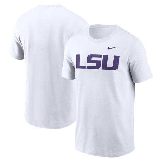 Men's Nike White LSU Tigers Primetime Evergreen Logo T-Shirt