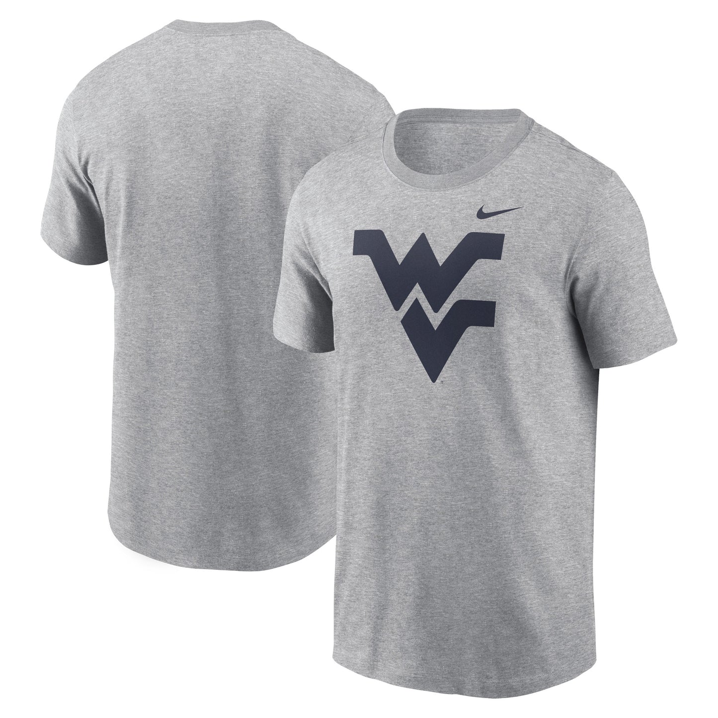 Men's Nike Heather Gray West Virginia Mountaineers Primetime Evergreen Logo T-Shirt