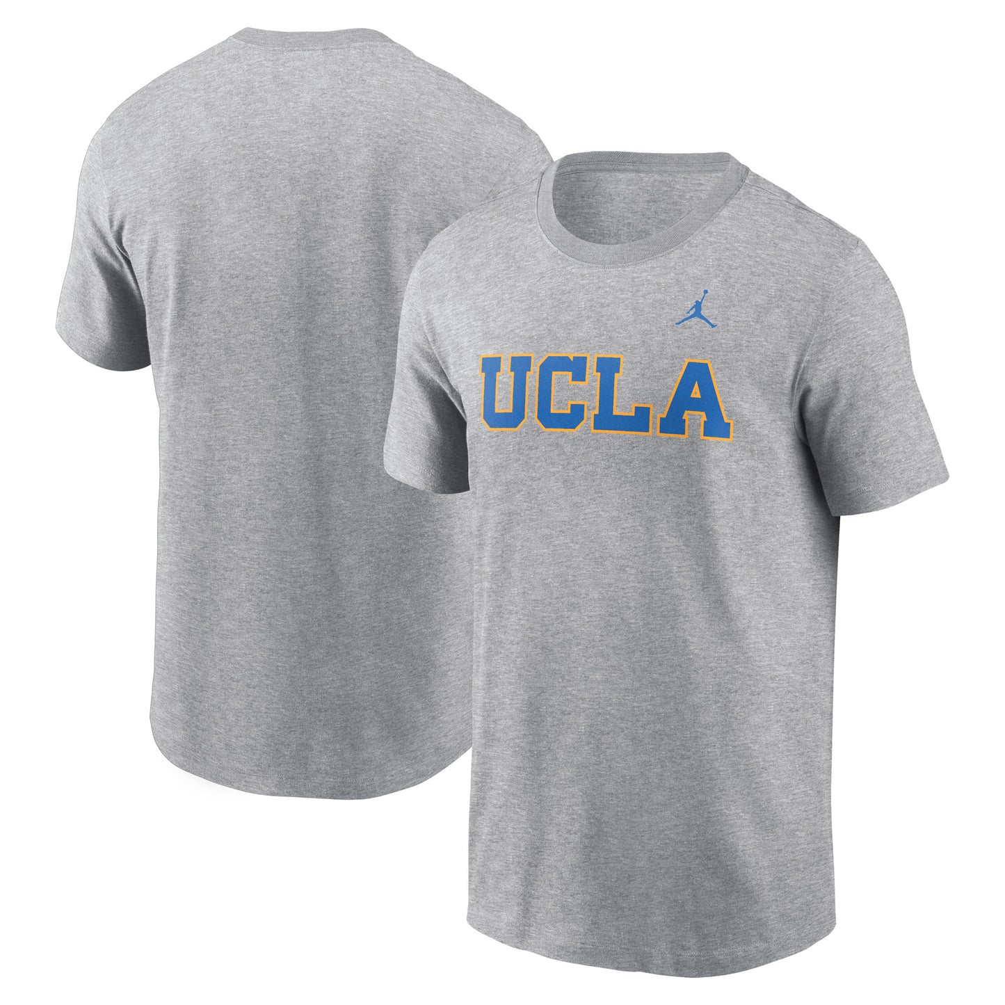 Men's Jordan Brand Heather Gray UCLA Bruins Primetime Evergreen Wordmark T-Shirt